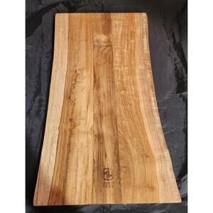 Mountain Woods Teak Rustic Wood Slab Charcuterie Cutting Board Lodge Farmhouse